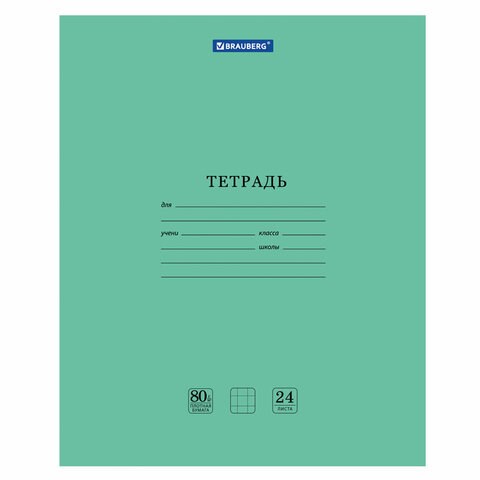 Тетрадь BRAUBERG "EXTRA" 24 л., клетка, плотная бумага 80 г/м2, обложка картон, 105710 105710 - фото 272982