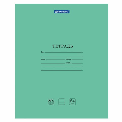 Тетрадь BRAUBERG "EXTRA" 24 л., линия, плотная бумага 80 г/м2, обложка картон, 105711 105711 - фото 272988