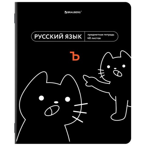 Тетрадь предметная МЕМЫ 48 л., TWIN-лак, РУССКИЙ ЯЗЫК, линия, подсказ, BRAUBERG, 405105 405105 - фото 278397