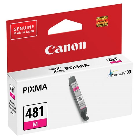 Картридж струйный CANON (CLI-481M) для PIXMA TS704 / TS6140, пурпурный, ресурс 236 страниц, оригинальный, 2099C001 363214 - фото 284892