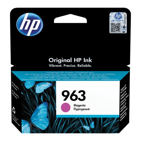 Картридж струйный HP (3JA24AE) для HP OfficeJet Pro 9010/9013/9020/9023, №963 пурпурный, ресурс 700 страниц 363478 - фото 284907