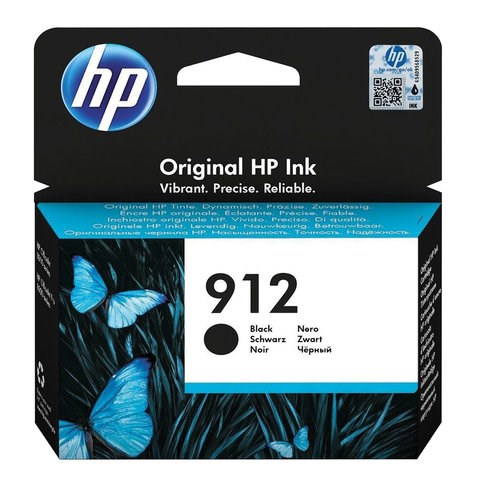 Картридж струйный HP (3YL80AE) для HP OfficeJet Pro 8023, №912 черный, ресурс 300 страниц, оригинальный 363467 - фото 284928