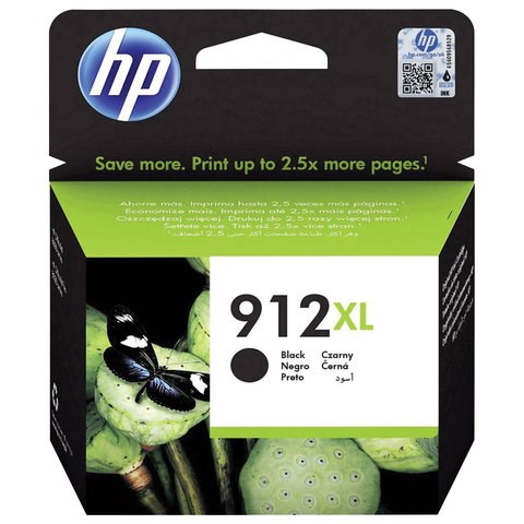 Картридж струйный HP (3YL84AE) для HP OfficeJet Pro 8023, №912XL черный, ресурс 825 страниц, оригинальный 363471 - фото 284936