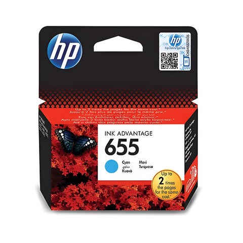 Картридж струйный HP (CZ110AE) Deskjet Ink Advantage 3525/5525/4515/4525 №655, голубой, оригинальный 361010 - фото 284970