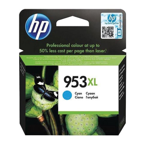 Картридж струйный HP (F6U16AE) Officejet Pro 8710/8210, №953XL, голубой, увеличенный ресурс 1600 стр., оригинальный 362290 - фото 284988