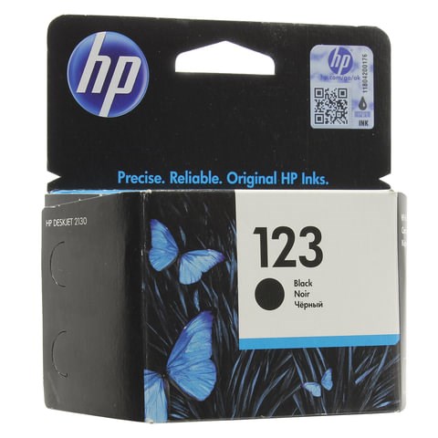 Картридж струйный HP (F6V17AE) Deskjet 2130, №123, чёрный, оригинальный, ресурс 120 стр. 362197 - фото 284996