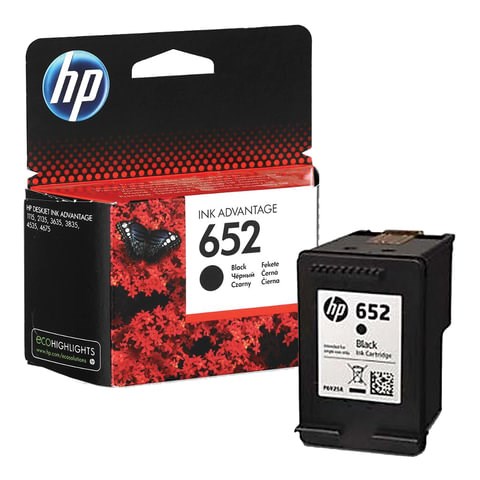 Картридж струйный HP (F6V25AE) DeskJet 2135/3635/3835/4535/4675/1115, №652, черный, оригинальный, ресурс 360 стр. 362221 - фото 285001