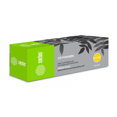 Картридж лазерный CACTUS (CS-PH6500BK) для XEROX Phaser 6500/WC6505, черный, ресурс 3000 стр. 362587 - фото 285192