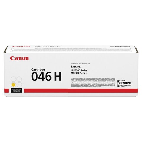 Картридж лазерный CANON (046HY) i-SENSYS LBP653Cdw/654Cx/MF732Cdw/734Cdw, желтый, ресурс 5000 страниц, оригинальный, 1251C002 363235 - фото 285246