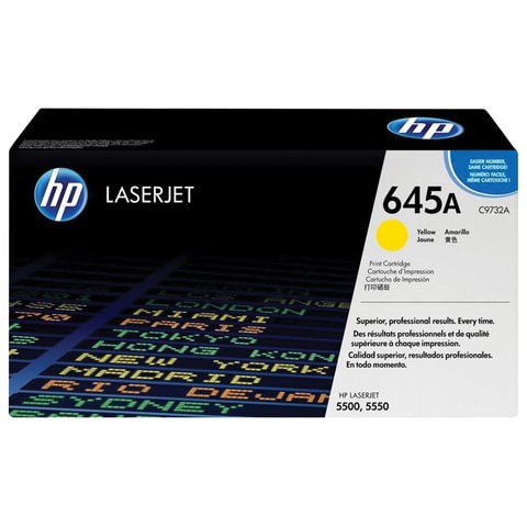 Картридж лазерный HP (C9732A) Color LaserJet 5500/5550, №645A, желтый, оригинальный, ресурс 12000 страниц 361217 - фото 285256