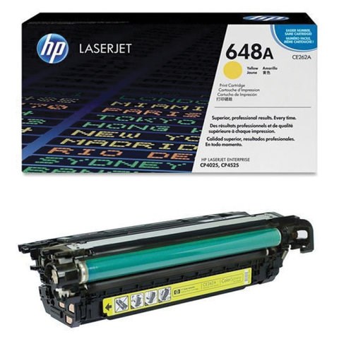 Картридж лазерный HP (CE262A) ColorLaserJet CP4025/4525, №647A, желтый, оригинальный, ресурс 11000 страниц 361233 - фото 285262