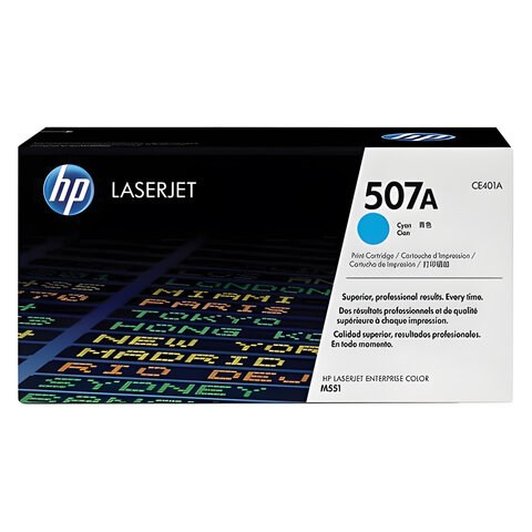 Картридж лазерный HP (CE401A) LaserJet Pro M570dn/M570dw, №507A, голубой, оригинальный, ресурс 6000 страниц 361137 - фото 285267