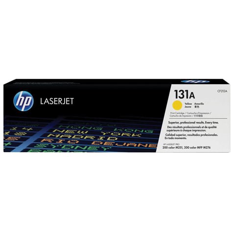 Картридж лазерный HP (CF212A) CLJ Pro 200 M276n/M276nw, №131A, желтый, оригинальный, ресурс 1800 страниц 361092 - фото 285277