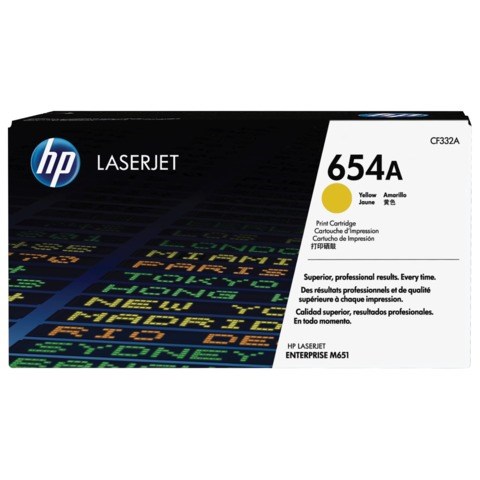 Картридж лазерный HP (CF332A) LaserJet M651n/M651dn/M651xh, №654A, желтый, оригинальный, ресурс 15000 страниц 361707 - фото 285281