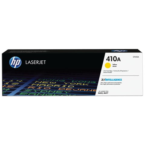 Картридж лазерный HP (CF412A) LaserJet Pro M477/M452, №410A, желтый, оригинальный, ресурс 2300 страниц 362115 - фото 285305