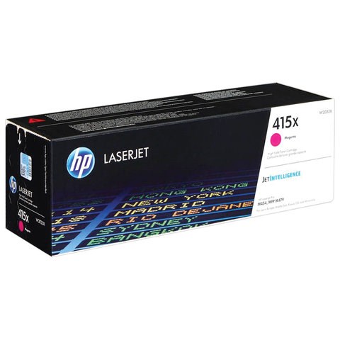 Картридж лазерный HP (W2033X) Color LaserJet M454dn/M479dw и др, №415X, пурпурный, оригинальный, ресурс 6000 страниц 363306 - фото 285353