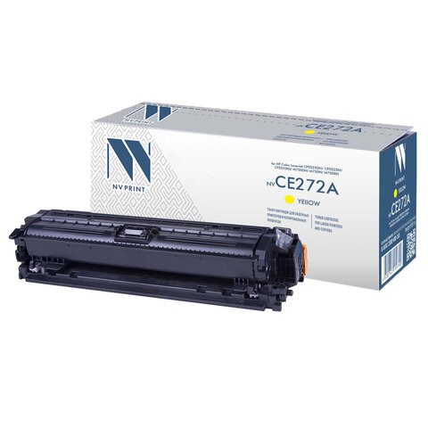 Картридж лазерный NV PRINT (NV-CE272A) для HP CP5525dn/CP5525n/M750dn/M750n, желтый, ресурс 15000 страниц 363392 - фото 285400