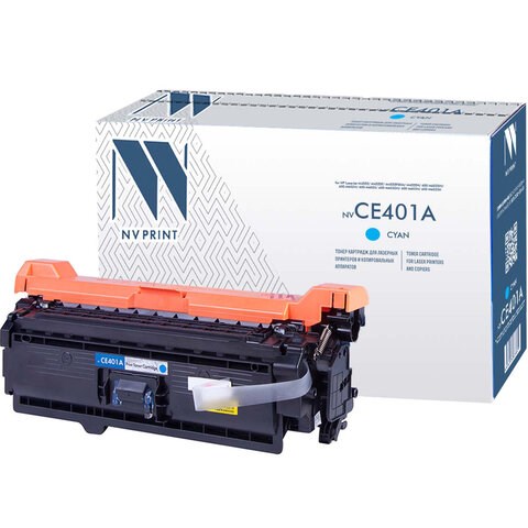 Картридж лазерный NV PRINT (NV-CE401A) для HP LaserJet Pro M570dn/M570dw, голубой, ресурс 6000 стр. 362224 - фото 285404