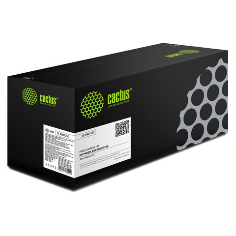Тонер-картридж CACTUS (CS-PH6125C) для XEROX Phaser 6125, голубой, ресурс 1000 стр. 320946 - фото 285609