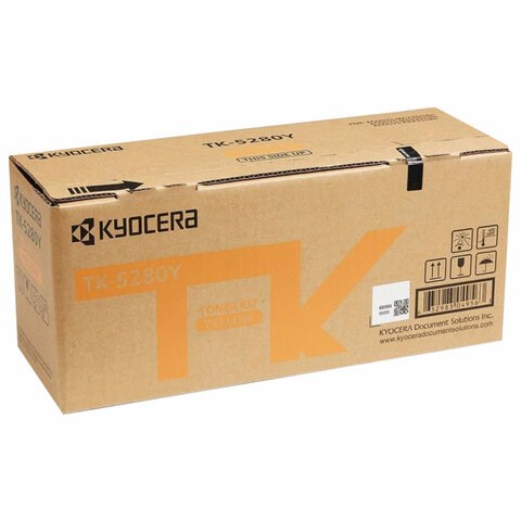 Тонер-картридж KYOCERA (TK-5280Y) M6235cidn/M6635cidn/P6235cdn, желтый, ресурс 11000 страниц, оригинальный, 1T02TWANL0 363661 - фото 285647