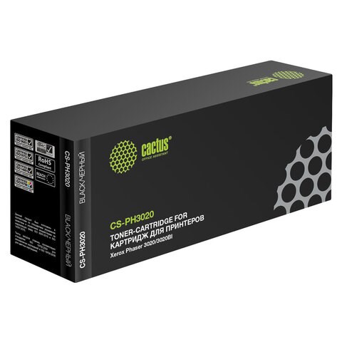 Картридж лазерный CACTUS (CS-PH3020) для XEROX Phaser 3020/WC3025, ресурс 1500 страниц 362580 - фото 285823