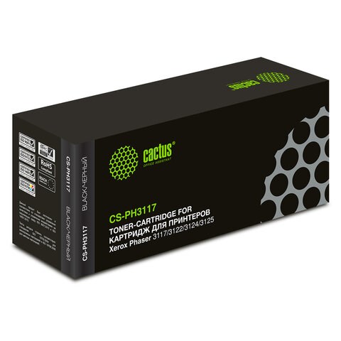 Картридж лазерный CACTUS (CS-PH3117) для XEROX Phaser3117/3122/3124/3125, ресурс 3000 стр. 361769 - фото 285825