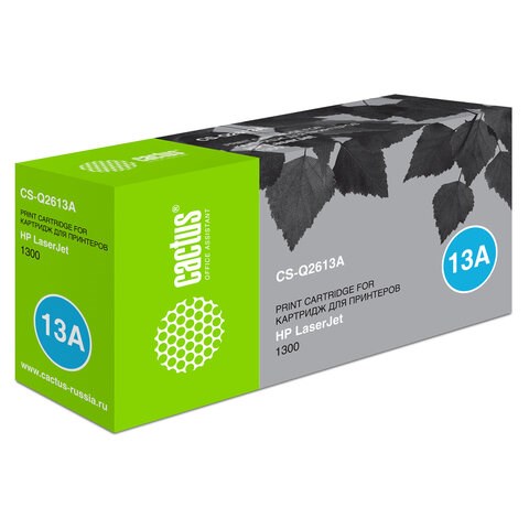 Картридж лазерный CACTUS (CS-Q2613A) для HP LaserJet 1300/1300N, ресурс 2500 стр. 362311 - фото 285844