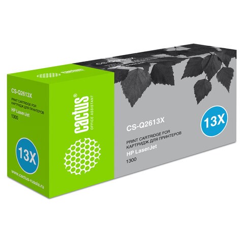 Картридж лазерный CACTUS (CS-Q2613X) для HP LaserJet 1300/1300N, ресурс 4000 стр. 362047 - фото 285847