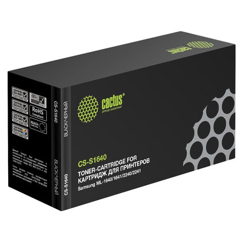 Картридж лазерный CACTUS (CS-S1640) для SAMSUNG ML-1641/ ML-1640 / 2240 / 2241, ресурс 1500 стр. 361782 - фото 285897