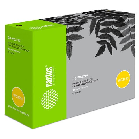 Картридж лазерный CACTUS (CS-WC3210) для XEROX WC3210/3220, ресурс 2000 стр. 361770 - фото 285930
