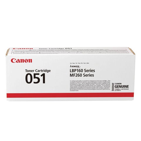 Картридж лазерный CANON (051) i-SENSYS LBP162dw/MF264dw/267dw/269dw, ресурс 1700 страниц, оригинальный, 2168C002 363226 - фото 285951