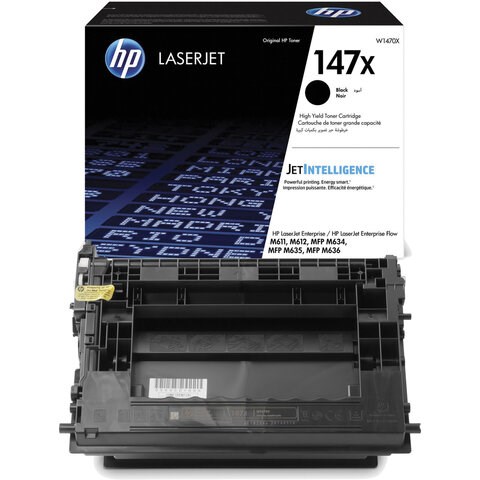 Картридж лазерный HP (W1470X) LaserJet M611dn/M612dn/M635/M636, №147X, оригинальный, ресурс 25000 страниц 363918 - фото 286006
