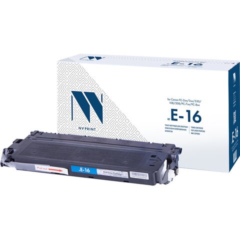 Картридж лазерный NV PRINT (NV-E16) для CANON FC-108/128/PC750/880, ресурс 2000 стр. 361198 - фото 286083