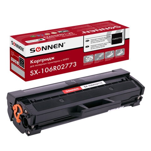 Картридж лазерный SONNEN (SX-106R02773) для XEROX Phaser 3020/3020BI/WC3025/3025BI/3025NI, ресурс 1500 стр., 364085 364085 - фото 286391