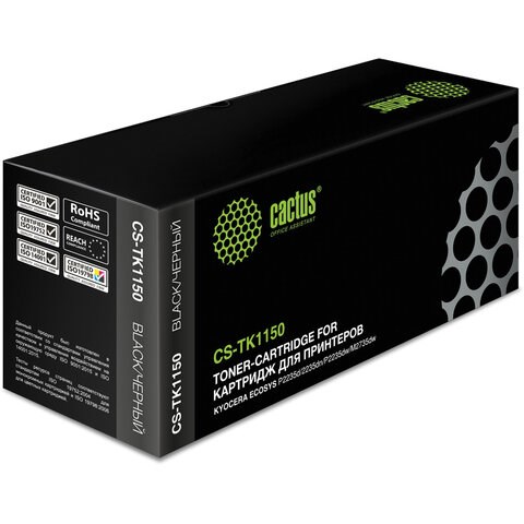 Тонер-картридж CACTUS (CS-TK1150) для KYOCERA P2235dn/w/M2135dn/M2635dn/w/M2735dw, ресурс 3000 стр. 362960 - фото 286449