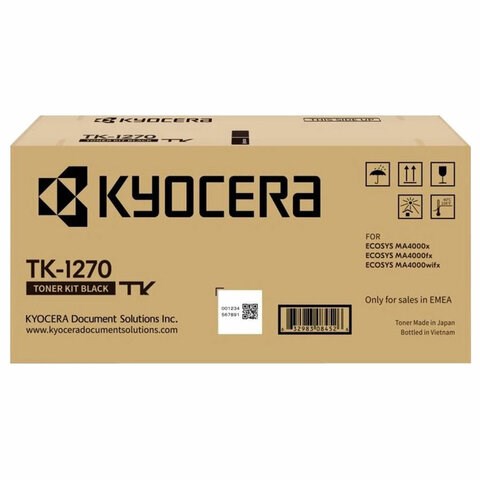 Тонер-картридж KYOCERA (TK-1270) ECOSYS MA4000x/MA4000fx/MA4000wifx, ресурс 10000 стр., оригинальный, 1T0C140NL0 364530