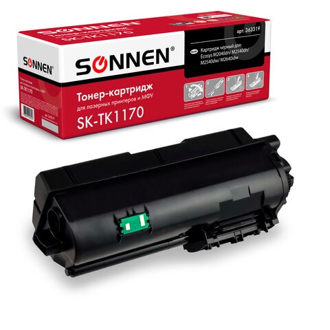 Тонер-картридж SONNEN (SK-TK1170) для KYOCERA Ecosys M2040DN/M2540DN/M2640IDW, ресурс 7200 страниц, 363319 363319 - фото 286492