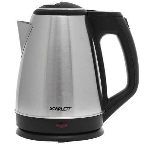 Чайник SCARLETT SC-EK21S25, 1,5 л, 1350 Вт, закрытый нагревательный элемент, сталь 452033 - фото 292547