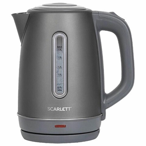 Чайник SCARLETT SC-EK21S42, 1,8 л, 1800 Вт, закрытый нагревательный элемент, стальной корпус 458303 - фото 292579