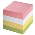 Блок для записей STAFF, проклеенный, куб 8х8 см, 800 листов, цветной, 120383 120383
