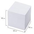 Блок для записей ОФИСМАГ в подставке прозрачной, куб 9х9х9 см, белый, белизна 95-98%, 127798 127798