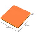 Блок самоклеящийся пластиковый (стикеры) 4 цвета BRAUBERG MULTI COLOUR 76х76 мм, 100 листов, 115208 115208