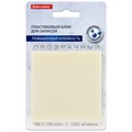 Блок самоклеящийся прозрачный (стикеры) BRAUBERG TRANSPARENT 76х76 мм, 100 листов, 115205 115205 - фото 164301