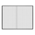 Книга учета 144 л., клетка, твердая, бумвинил, блок офсет, наклейка, А4 (200х290 мм), BRAUBERG, черный,130225 130225