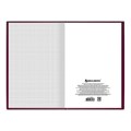 Книга учета 96 л., клетка, твердая, бумвинил, блок офсет, А4 (200х290 мм), BRAUBERG, бордовая, 130224 130224