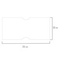 Этикет-лента 21х12 мм прямоугольная, белая, КОМПЛЕКТ 5 рулонов по 600 шт., BRAUBERG, 114207 114207