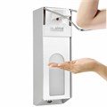 Дозатор локтевой для антисептика и мыла с замком УНИВЕРСАЛЬНЫЙ, с еврофлаконом 1 л, LAIMA, металлический, 607328, X-CL268 607328