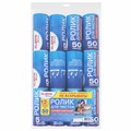 Ролик для чистки одежды / мебели от шерсти, ворсинок, пыли, волос + 12 сменных блоков по 50 листов, суперлипкий, LAIMA, 608385 608385
