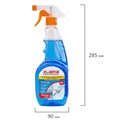 Средство для мытья стекол и зеркал 500 мл, LAIMA PROFESSIONAL, свежий озон, распылитель, 601609 601609