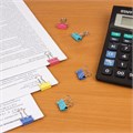Зажимы для бумаг STAFF "Profit", КОМПЛЕКТ 12 шт., 19 мм, на 60 листов, цветные, картонная коробка, 225156 225156